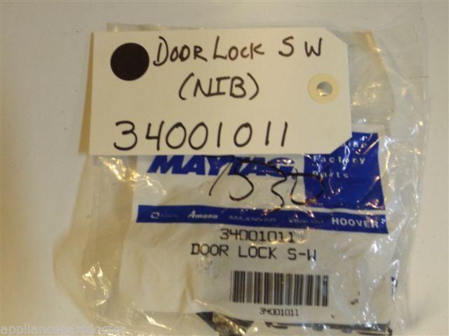 Maytag Washer 34001011 Door lock S w NEW IN BOX Maytag Washer 34001011 Door lock S w NEW IN BOX